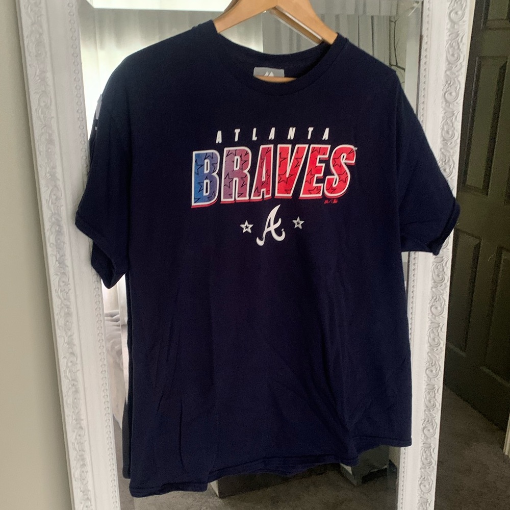 Atlanta Braves T-shirt • Navy Blue • XL